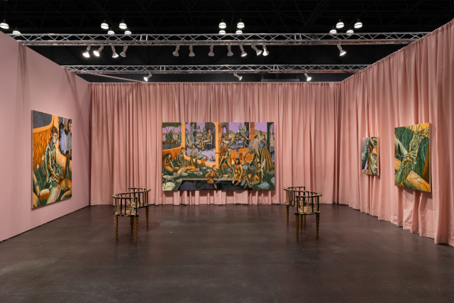 라일즈 앤 킹 갤러리가 뉴욕 아모리쇼에서 선보인 제시 매킨슨의 작품들.