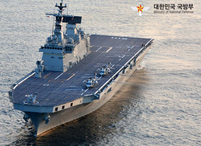 해군이 운용 중인 대형수송함 1번함 ‘독도함’의 모습. /사진제공=국방부