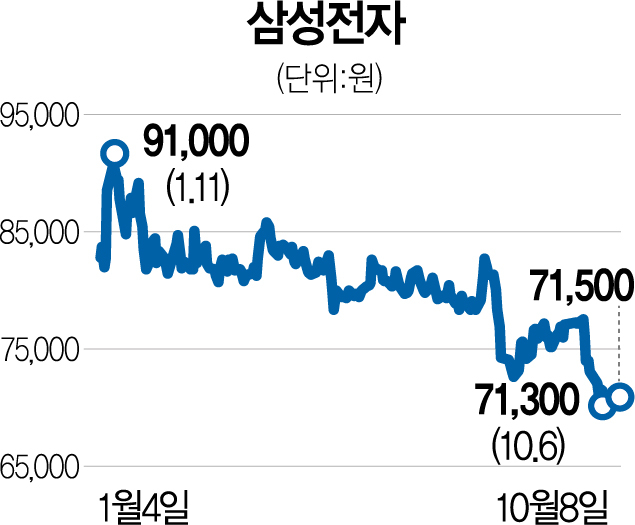 'D램값 하락 리스크 선반영'…삼성전자, 바닥 다지기 끝났나