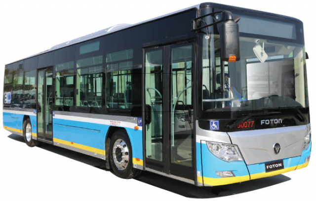 중국 전기차 업체 포톤이 국내 시장에 판매 중인 전기버스 ‘그린어스’.