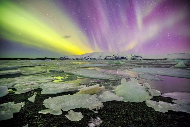 아이슬란드 오로라 풍경/사진 제공=인터파크투어