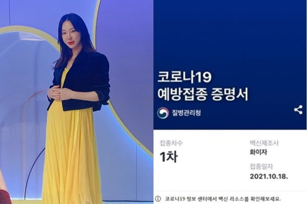 임신부 백신 접종시작…'둘째 임신' 가수 이지혜 '인증샷 공개