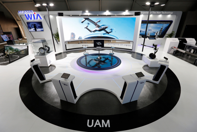 현대위아, ADEX 2021 참가…UAM 지상주행장치 공개