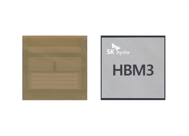 업계 최초로 개발한 ‘HBM3’ D램. =SK하이닉스