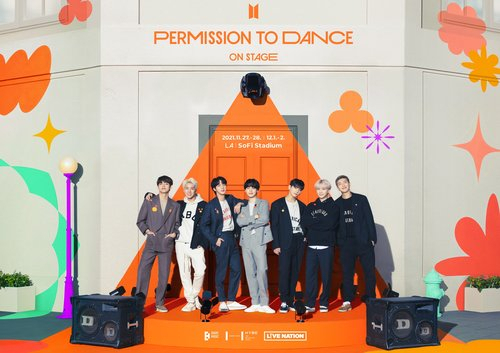 오는 11·12월 미국 LA에서 열리는 그룹 방탄소년단(BTS)'BTS 퍼미션 투 댄스 온 스테이지' 포스터. /사진 제공=빅히트 뮤직