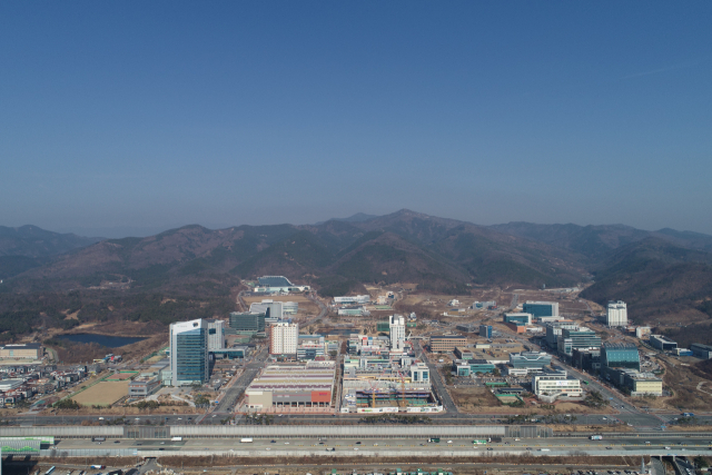 한국가스공사와 한국부동산원, 신용보증기금 등이 이전을 완료한 대구 동구 혁신도시 전경. /사진 제공=대구시