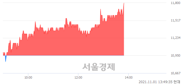 <코>조이시티, 전일 대비 7.31% 상승.. 일일회전율은 1.33% 기록