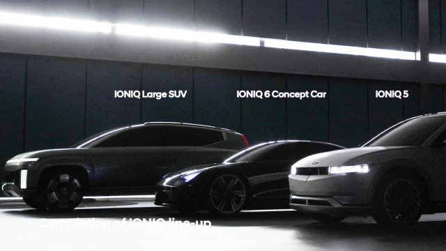 현대자동차는 지난 9월 독일 뮌헨 IAA 모터쇼에서 아이오닉5와 아이오닉6 컨셉트카, 그리고 아이오닉 대형 SUV의 라인업을 공개했다./사진제공=현대차