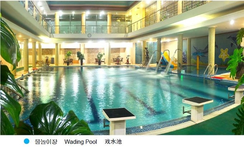 북한 평양 창광산호텔의 실내 수영장 모습이다. /‘조선의 출판물’ 홈페이지 캡처