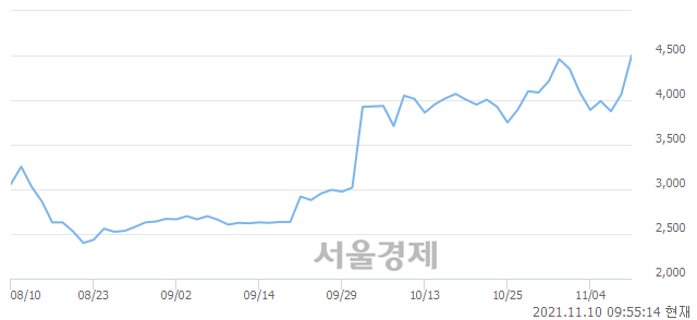 <코>바른손, 매수잔량 384% 급증