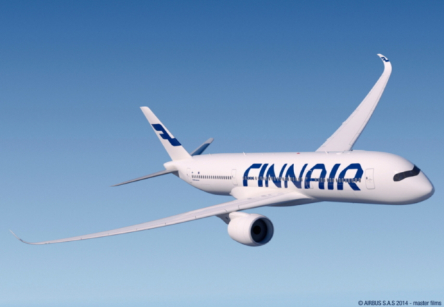 핀란드 국영항공사 핀에어가 운행하는 에어버스 A350 기종. 사진 제공=핀에어