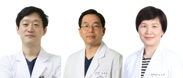 (왼쪽부터) 김현구, 박일호, 박경화 고려대 의대 교수/사진제공=고려대의료원