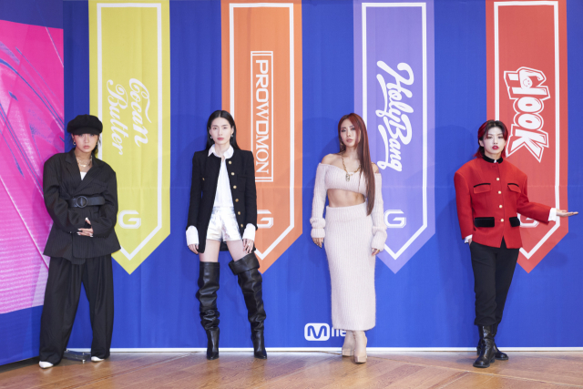 댄서 리헤이(코카앤버터), 모니카(프라우드먼), 허니제이(홀리뱅), 아이키(훅) / 사진=Mnet 제공