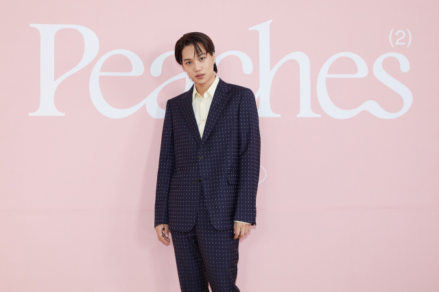 그룹 엑소 카이가 30일 두 번째 미니앨범 ‘Peaches’ 온라인 기자간담회에 참석했다. / 사진=SM엔터테인먼트 제공