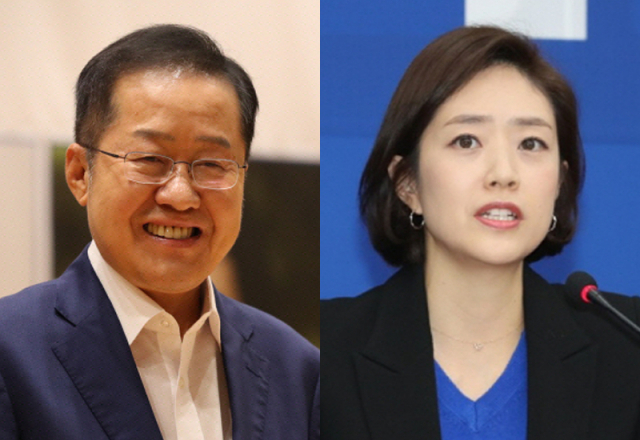 홍준표(왼쪽) 국민의힘 의원과 고민정 더불어민주당 의원. /연합뉴스