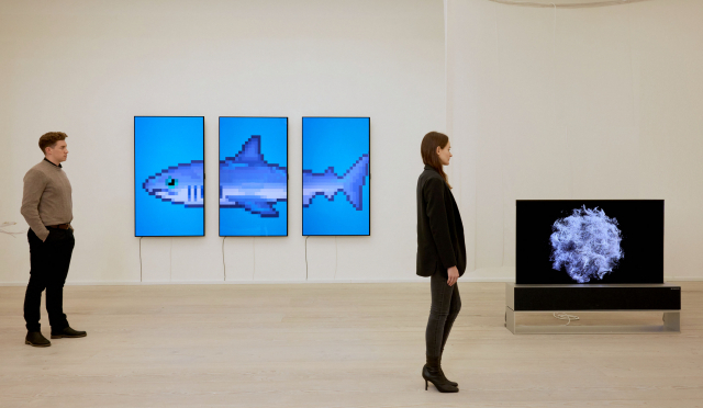 현대미술 만난 LG 올레드 TV…영국 런던서 미디어아트