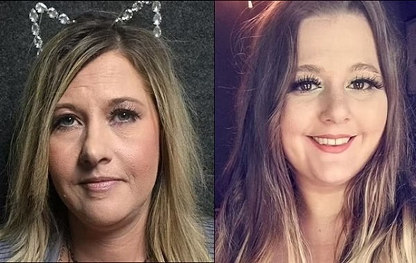 9일(현지시간) 외신에 따르면 미국 아칸소주 출신 로라 오글스비(48·왼쪽)는 딸 로렌 헤이즈(22·오른쪽)과 연락이 두절된 지난 2016년부터 그의 신분증을 훔쳐 대학생 행세를 하며 사기 행각을 벌였다. /데일리메일 캡처