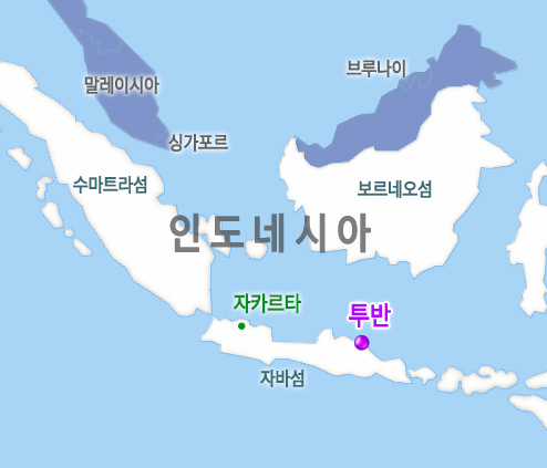 인도네시아 최대규모 TPPI올레핀 콤플렉스 프로젝트가 위치한 투반 지역.