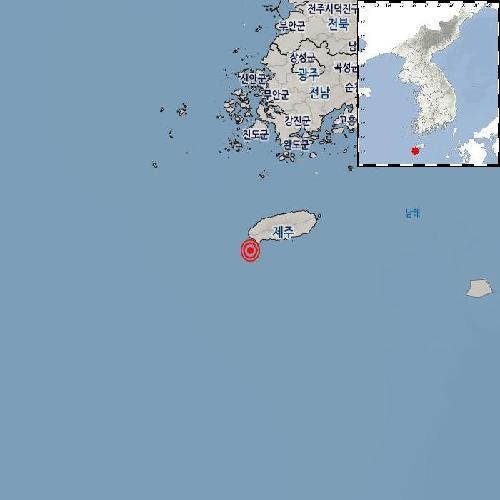 [속보] 제주 또 지진…기상청 '서귀포 서남서쪽서 규모 3.2 지진 발생'