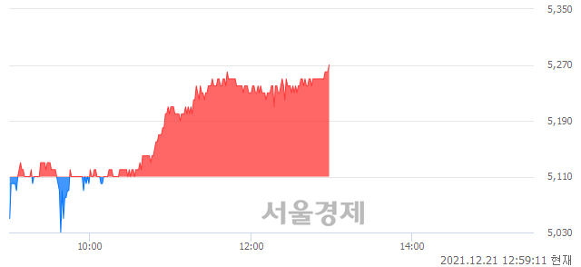 <코>동원개발, 3.13% 오르며 체결강도 강세 지속(264%)