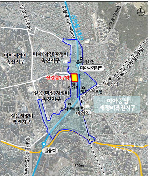 신길음1구역 위치도 / 서울시