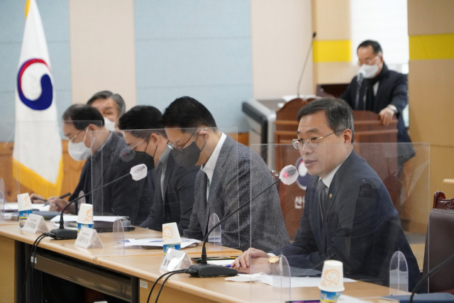 최병암 산림청장이 한국임업인총연합회 간담회에 참석해 인사말을 하고 있다. 사진제공=산림청