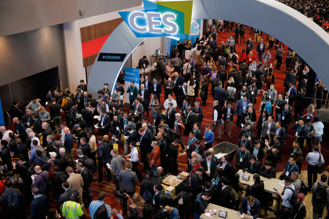 'CES 2022'가 열리고 있는 미국 라스베이거스 컨벤션센터. /AP연합뉴스