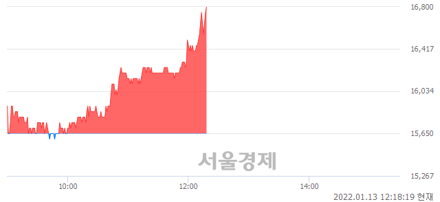 <코>솔트룩스, 전일 대비 7.03% 상승.. 일일회전율은 1.87% 기록