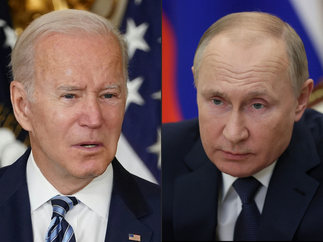 조 바이든(왼쪽) 미국 대통령과 블라디미르 푸틴 러시아 대통령./AFP연합뉴스