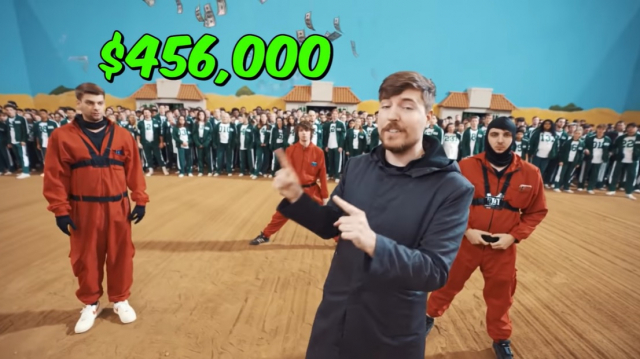 '오징어 게임' 재현 유튜버, 작년에만 643억 벌었다
