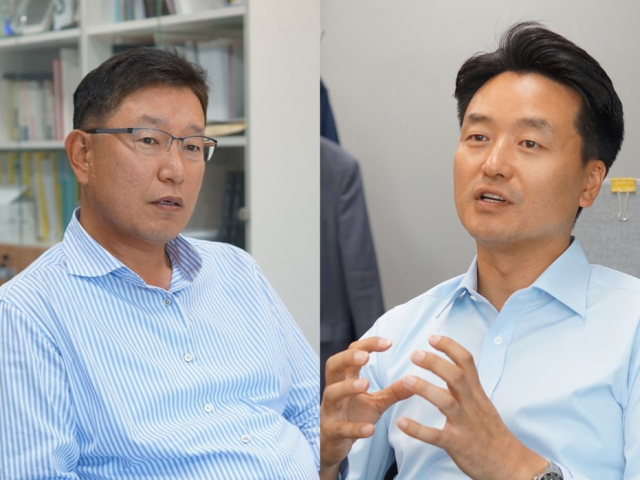 최성욱(왼쪽)·김동환 산하이앤씨 대표. / 사진=산하이앤씨