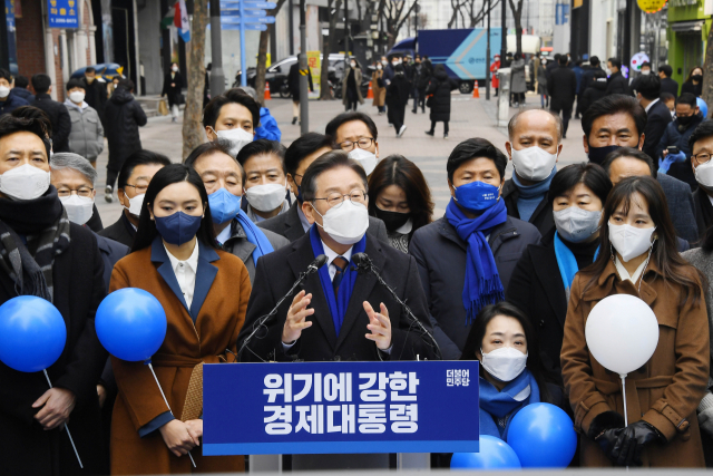 李 '부산→서울' 尹 '서울→부산'…유세 첫날 '경부선 혈투'