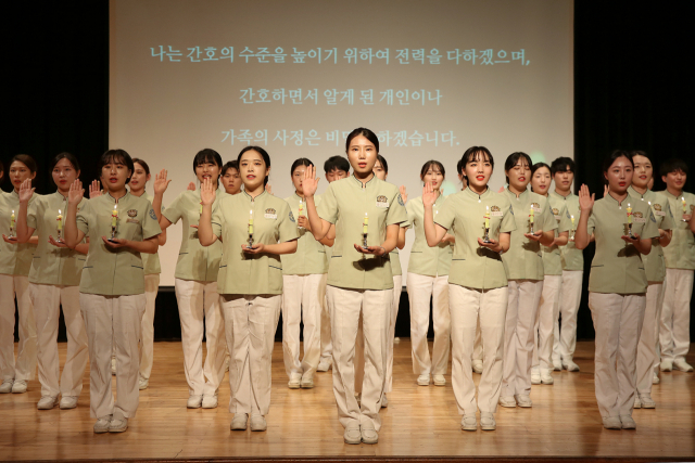 한남대 간호학과 4학년 44명이 간호사 국가시험에서 전원 합격했다. 사진제공=한남대