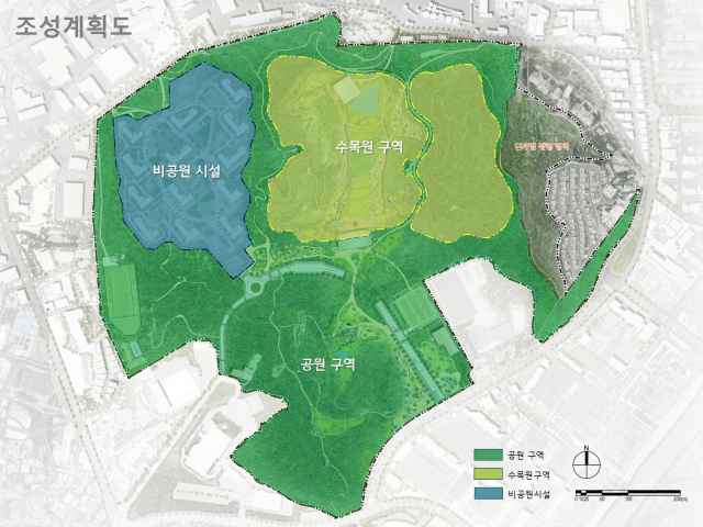 영흥 숲공원 계획도