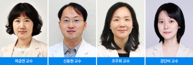 삼성서울병원 곽금연·신동현·조주희·강단비 교수. 사진 제공=삼성서울병원