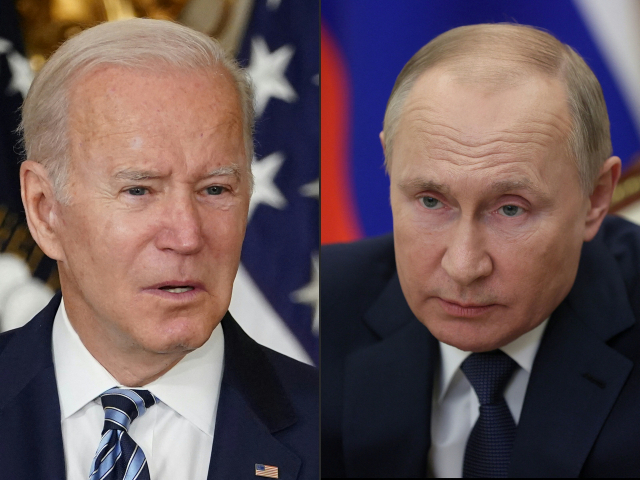 조 바이든(왼쪽) 미국 대통령과 블라디미르 푸틴 러시아 대통령. /AFP연합뉴스