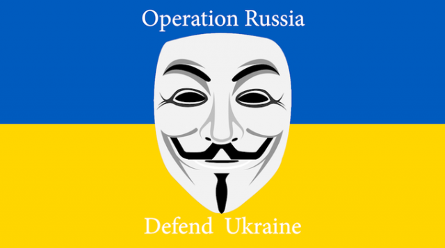 국제 해커단체 어나니머스가 지난 27일(현지시각) 러시아를 상대로 사이버 전쟁은 선포했다./사진=어나니머스 트위트