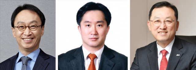 (왼쪽부터)강신우·허성무·김병철 한국성장금융 차기 대표 후보자.
