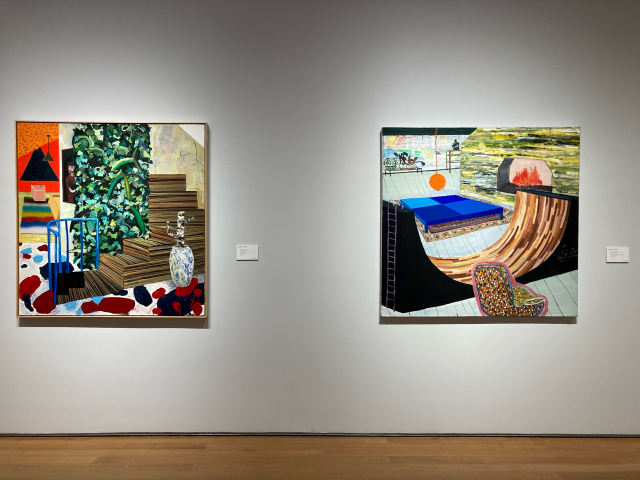 뉴욕 크리스티 경매에 출품된 사라 휴즈의 작품들. 각각 20만 달러의 예상가가 책정됐다.