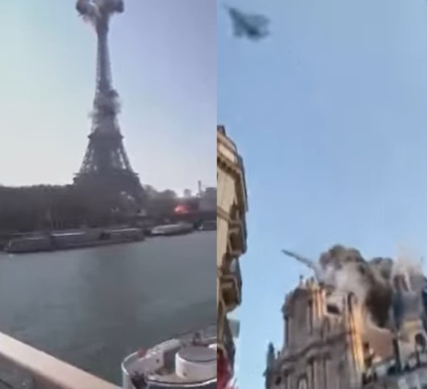 [영상]'우리가 무너지면 너도 무너져'…에펠탑 폭발 영상 출처는