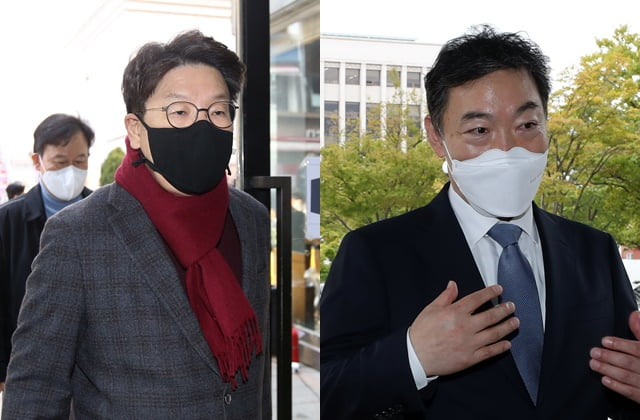 권성동 국민의힘 의원(왼쪽)과 김오수 검찰총장. 연합뉴스