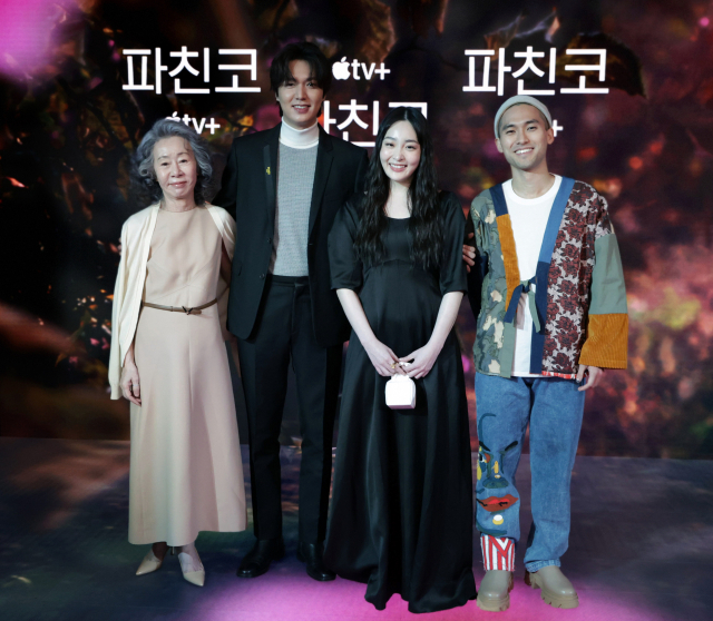 '파친코' 윤여정(좌측부터), 이민호,김민하, 진하 / 사진=애플TV+