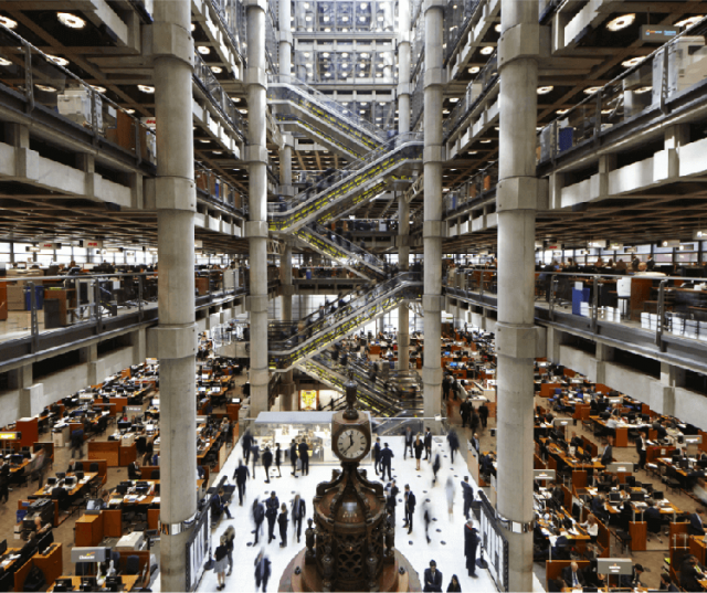 로이드 보험 시장 전경, Lloyd's of London 공식 홈페이지