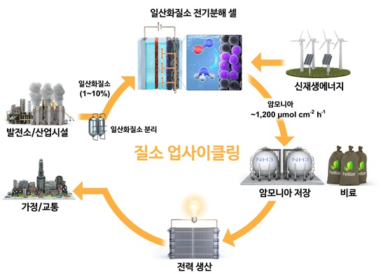 대기오염 물질 일산화질소서 암모니아 생산한다