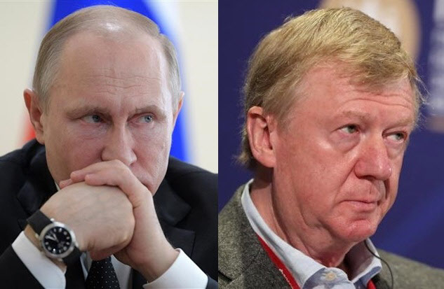 블라디미르 푸틴 러시아 대통령의 측근으로 평가받는 아나톨리 추바이스(오른쪽)