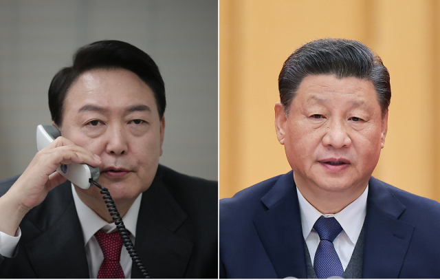 尹, 시진핑 주석과 25분간 통화…'한반도 정세 관리 협력 당부'