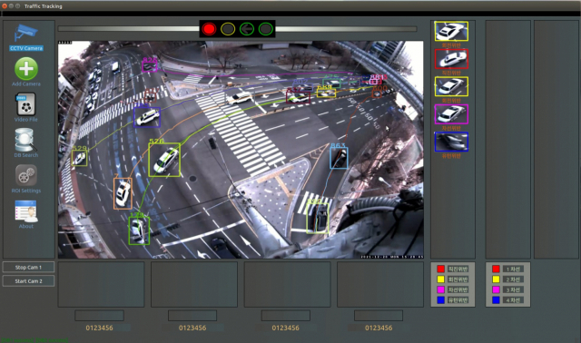 인펙비전이 개발한 스마트교차로시스템 작동 화면. 사진 제공=인펙비전