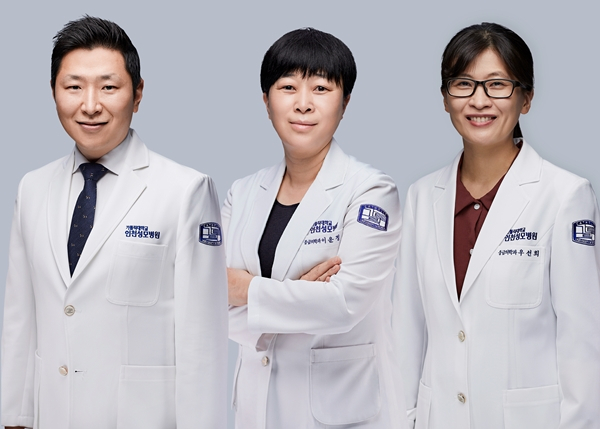 (왼쪽부터) 김대희·이운정·우선희 교수. 사진 제공=인천성모병원