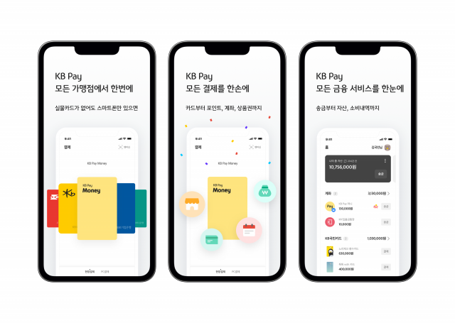 KB국민 앱카드의 확장성을 높인 KB페이 화면 모습. 사진제공=KB국민카드