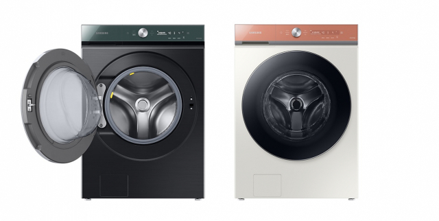 SGC솔루션의 세탁기 도어 글라스가 탑재된 삼성전자 드럼 세탁기 ‘비스포크 그랑데’ / 사진제공=SGC솔루션